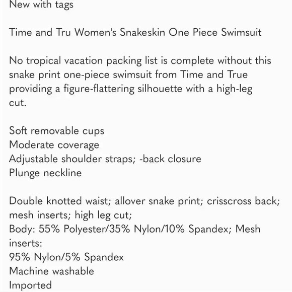 Swimsuit snakeskin  - Picture 2 of 10